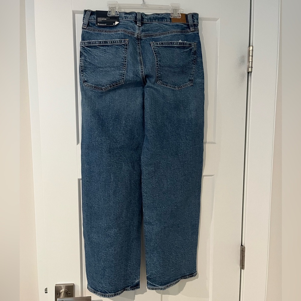 MISSES AMERICAN EAGLE HIGH WAISTED STOVEPIPE JEANS SIZE 6 NWT! - Picture 8 of 8